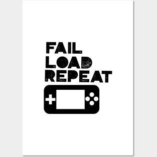 Fail Load Repeat with Gamepad Posters and Art